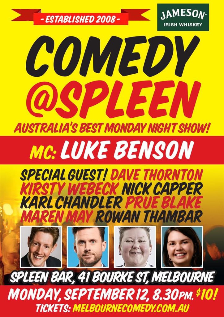 ComedyAtSpleen's tweet photo. Tonight!
Tix: https://t.co/Q7fEOtvHIB https://t.co/3eAJmIiylh