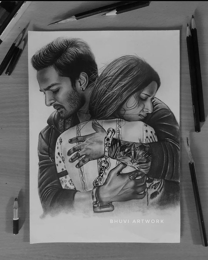 kr_drawings's tweet photo. @HVR_WorldWide @MawraHocane
#harshvardhanrane #mawrahocane 
#sanamterekasam
I hope you like this art work drawn by bhuvi one of the amazing artist 😍 https://t.co/ik9D0k6T3w