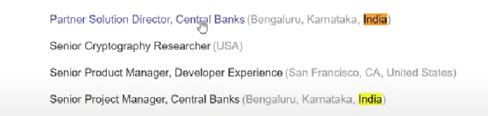 Cryptoinsightuk's tweet photo. They are now looking for Staff Partner Engineer's, Compliance/ Risk Managers and Central Bank Partner solution Directors.

They had some very interesting positions open at Ripple in India back in early June (must now have been filled - Excuse the quality). https://t.co/T38nF3stsG