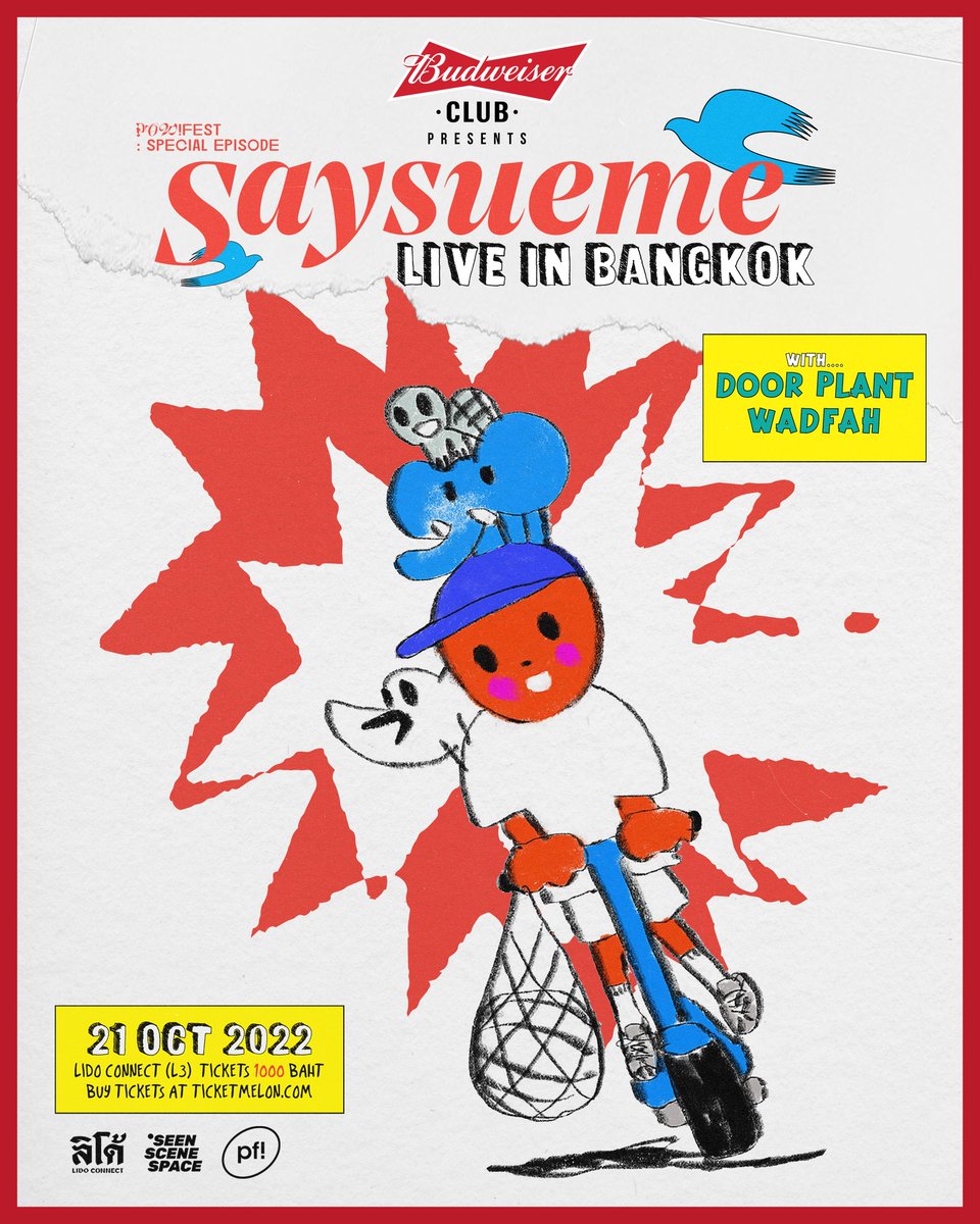 popconth's tweet photo. 🔴 พบกับวง Surf Pop จากเกาหลีใต้ Say Sue Me ในงาน ⚡️POW FEST : Special Episode⚡️『 Say Sue Me LIVE IN BANGKOK 』
21 ตุลา ที่ Lido Connect
ซื้อบัตรได้ทาง https://t.co/oHimKfC0jw
ติดตามรายละเอียดเพิ่มเติม @SeenSceneSpace
#seenscenespace #powfest #saysueme #세이수미 https://t.co/r4hh4VI4RC