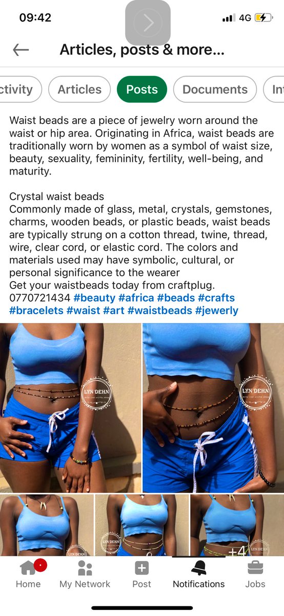 Waistbeads and waistchains available