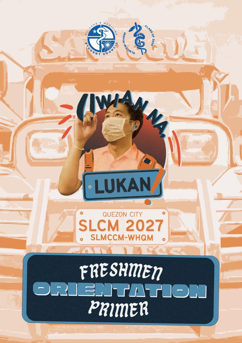 slmccmwhqm's tweet photo. Hey, Lukan freshie! ✨
Grab the copy of the Freshman Orientation Primer 2022🎒here: https://t.co/8RHiioMazv
Front cover by: Jean Audrey de Castro
#SLMCCM #Lukandoit #Lukandoboth #GalingngLukan #Iatros https://t.co/F0DfgJkeNc