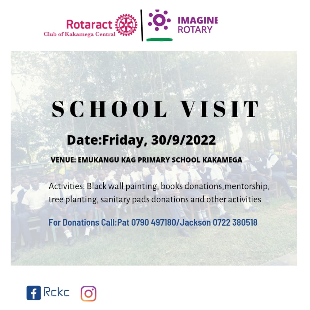 Hey peeps, it's basic education and literacy month, will be visiting Emukangu primary. Feel free to join us in this noble cause by donating in cash or kind and if possible gracing us with your presence during the visit.