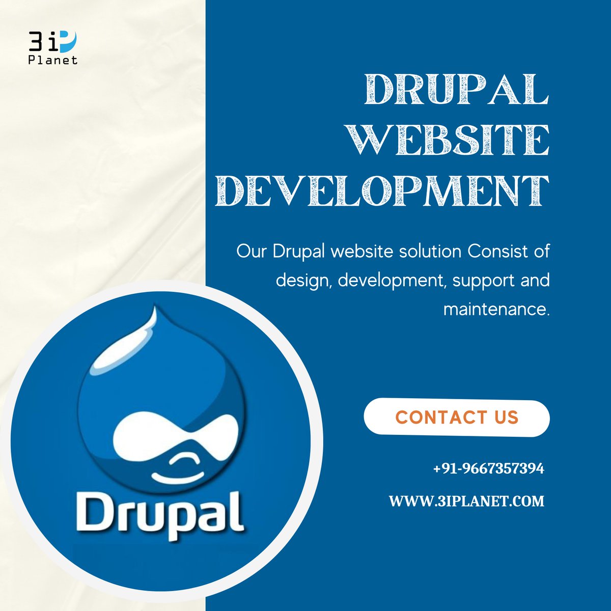 3iPlanet's tweet image. Drupal Website Development in Udaipur.
Get your business online with us
Call & WhatsApp at +91 96673 57394📞
3iplanet.com/drupal-website… 📌
#3iPlanet #Udaipur #drupalwebsitedevelopment #SoftwareDevelopment #drupalwebsite #MobileResponsiveDesign #WordPressWebsiteDevelopment
