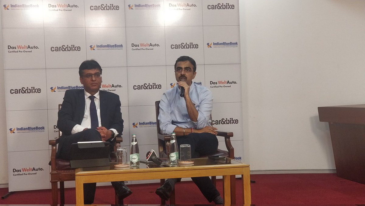 carandbike (@carandbike) on Twitter photo "People are looking at electric vehicles in the used car market and EVs command a premium too," says Ashutosh Pandey of <a href="/MFCWL/">Mahindra First Choice</a>.
But the market for used EVs is too small at the moment.
#indianbluebook #usedcars #pushtoplugin #dwa "People are looking at electric vehicles in the used car market and EVs command a premium too," says Ashutosh Pandey of <a href="/MFCWL/">Mahindra First Choice</a>.
But the market for used EVs is too small at the moment.
#indianbluebook #usedcars #pushtoplugin #dwa