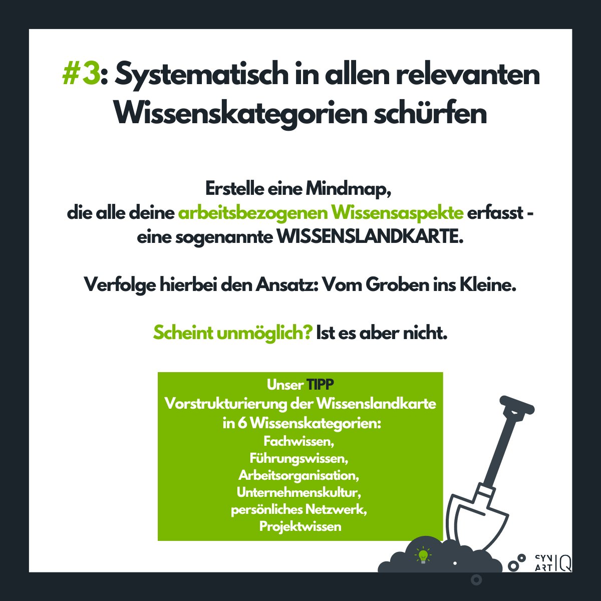 synartIQ_keller's tweet photo. Unsere 10 #Erfolgsgaranten für einen gelungenen Wissenstransfer: 
Der dritte Aspekt für einen gelungenen #Wissenstransfer ist die Erstellung der (persönlichen/individuellen) #Wissenslandkarte als Grundlage für die Identifizierung transferrelevanter Wissensaspekte. https://t.co/Ii3RfGfPqr