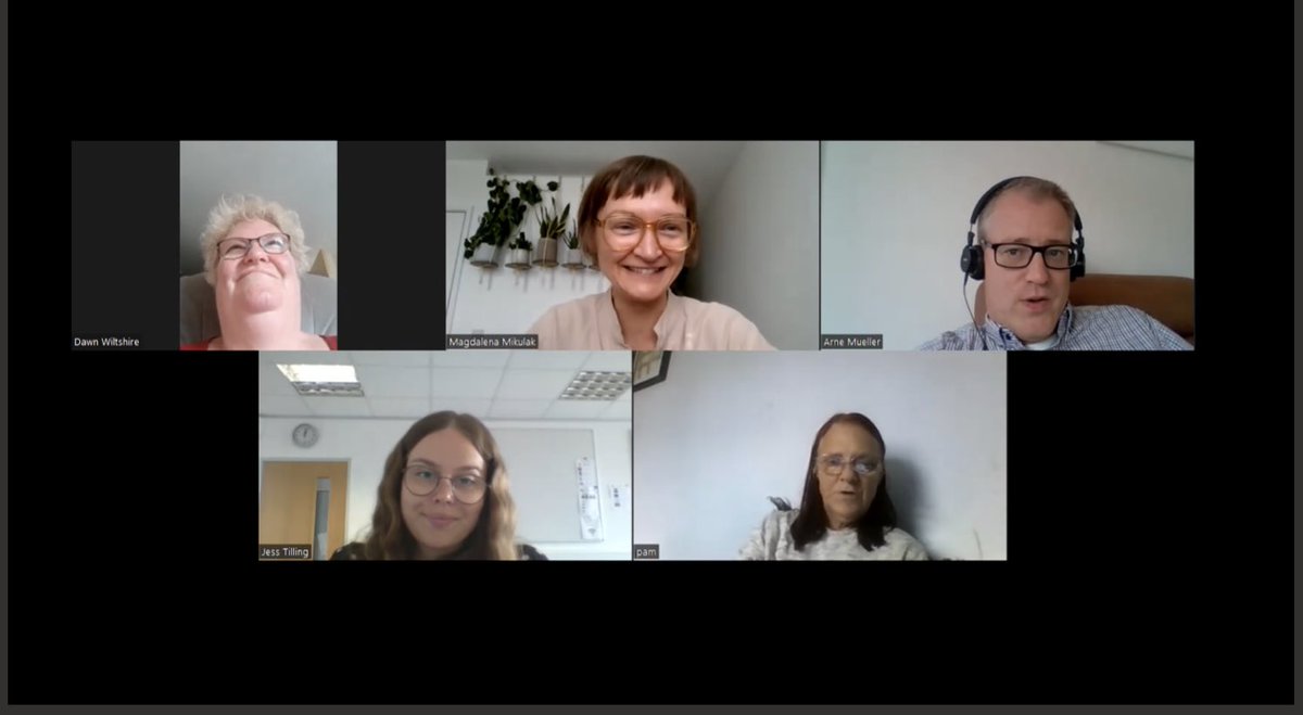 So here is a screenshot of a @OlderAhead analysis meeting with Dawn, Pam and Jess from @mylifemychoice1, @magmikulak and @dram_soc. 1/2