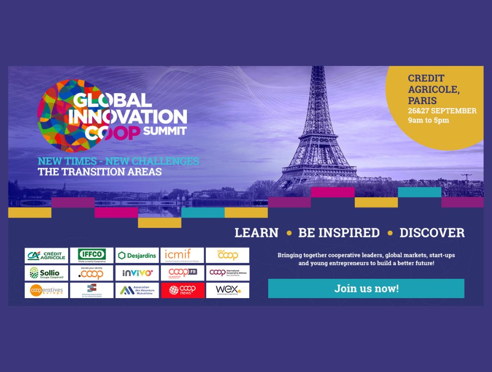EACB_News's tweet photo. 📅 Looking at your calendar for September? Don't miss the Global Innovation Coop Summit in Paris on the 26-27 Sept!

#EACB is proud to be a sponsor of this event &amp; will be represented by Alban AUCOIN @CA_Fnca

👉For more info>> https://t.co/1GR6GG8vBl #GICS22 #coops https://t.co/SsKBWVESnC