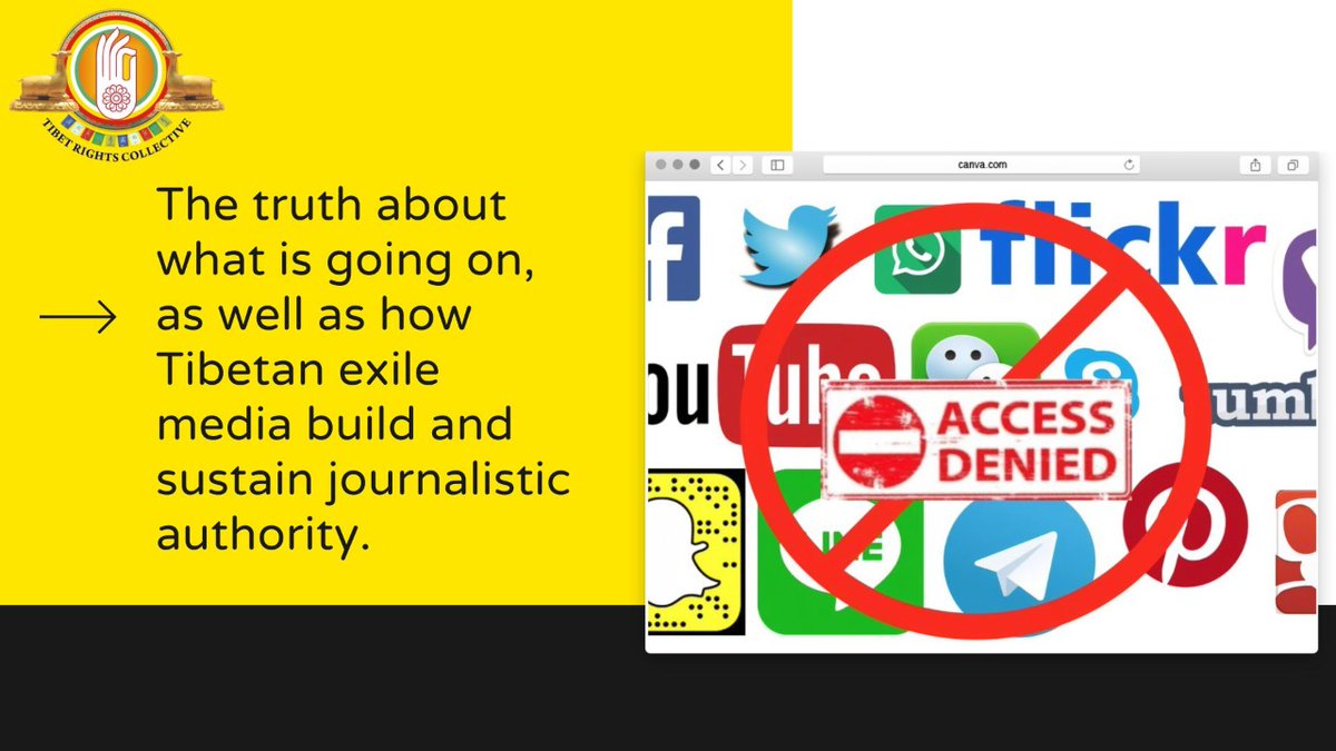 TibetCollective's tweet photo. Ahead of International Day of #Democracy, #TRCExplains what #CCP is doing to strike #FreedomOfPress in #Tibet. It is one of the most restrictive places in world for press freedom, with information online & offline tightly controlled & censored by the #Chinese govt. @NetTibet https://t.co/oEwtzhz9bv