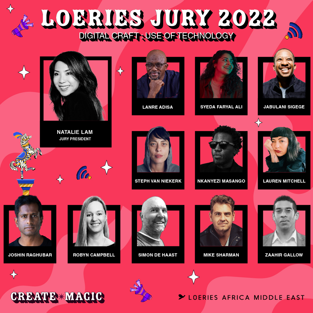 loeries's tweet photo. Meet the Loeries Digital Craft: Use of Technology judging panel for 2022
#Loeries2022
#CreateMagic https://t.co/IAwIJw1Uei