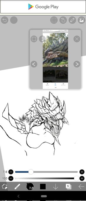 今日の進捗です。明日もがんばって描いていきます! 