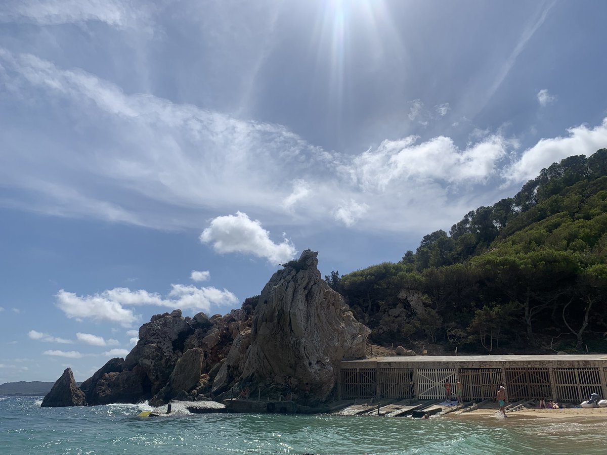 Mahussive GM from Ibiza with <a href="/niftyworld/">BΞCKS</a> this rock will feature in some new collage art - just working out the composition #nftartwork #ibiza