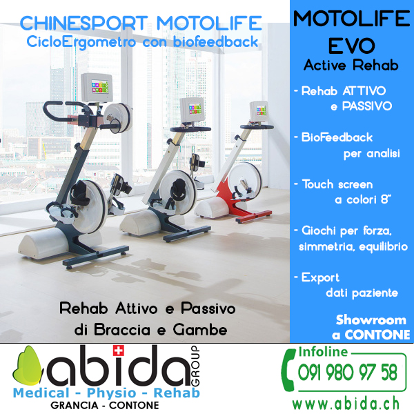 ABIDAGROUP's tweet photo. Il MotoLife® nasce con lo scopo di migliorare la qualità della
vita, lo stato di salute e il benessere psico-fisico di tutti
i soggetti che presentano un deficit di funzionalità motoria
o neuromotoria degli arti inferiori e superiori, portando… https://t.co/j7fogLdWvr https://t.co/333XBStd4N