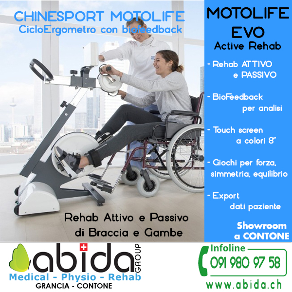 ABIDAGROUP's tweet photo. Il MotoLife® nasce con lo scopo di migliorare la qualità della
vita, lo stato di salute e il benessere psico-fisico di tutti
i soggetti che presentano un deficit di funzionalità motoria
o neuromotoria degli arti inferiori e superiori, portando… https://t.co/j7fogLdWvr https://t.co/333XBStd4N