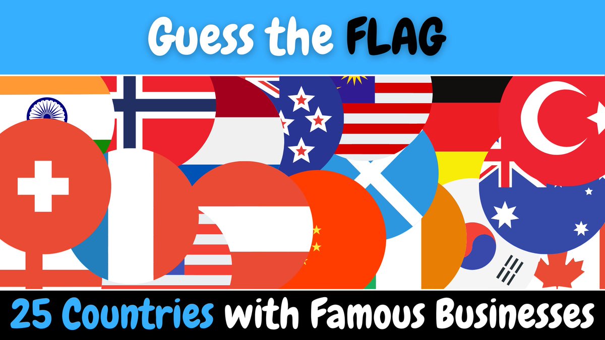 TwoTeachersBiz's tweet photo. Guess the Flag Business Edition 🇪🇸🇩🇪🇨🇭

Think you know your flags of the world? 

If you do, then you've got to have a go at this fun business quiz which features 25 flags of the world with a business twist 🇦🇹🇨🇮🇨🇳

https://t.co/D9uxgV5bQs https://t.co/ZWmEVrBmsR