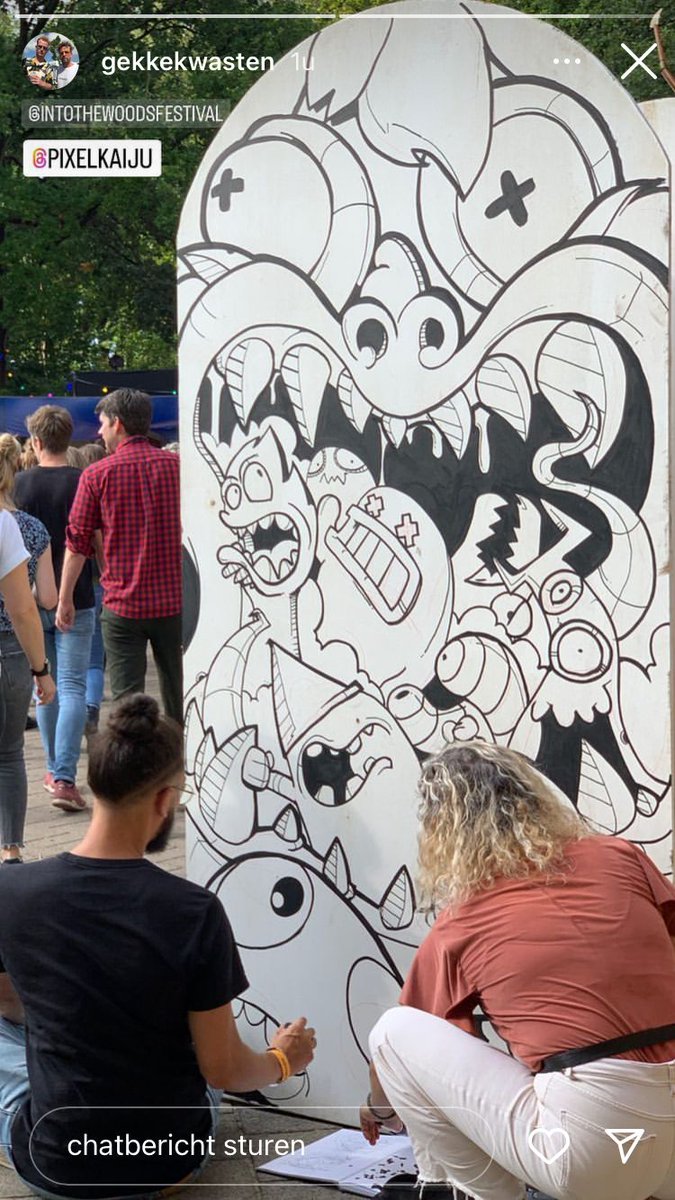 Pixel_Kaiju's tweet photo. Did a little wallpainting saturday for fun. #workingprogress #ittw https://t.co/oLvPF12m00