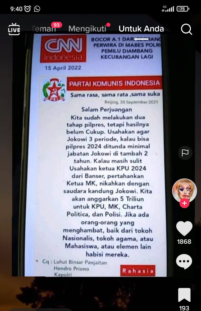 samsulb06367787's tweet photo. Bjorka  MEMBOCORKAN DOKUMEN PRIBADI MILIK PARTAI KOMUNIS INDONESIA,, 😁😁😁#Bjorka #munir https://t.co/7U2VHTw18L
