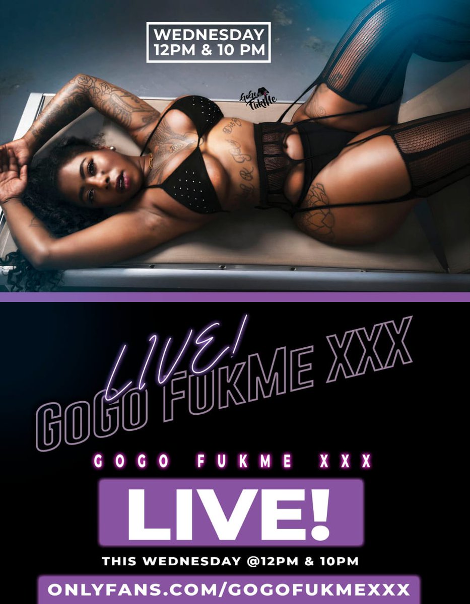 🚨LIVE ALERT🚨 RT/QRT #HumpDay @GoGoFukMe3X is Going #Live TOMORROW