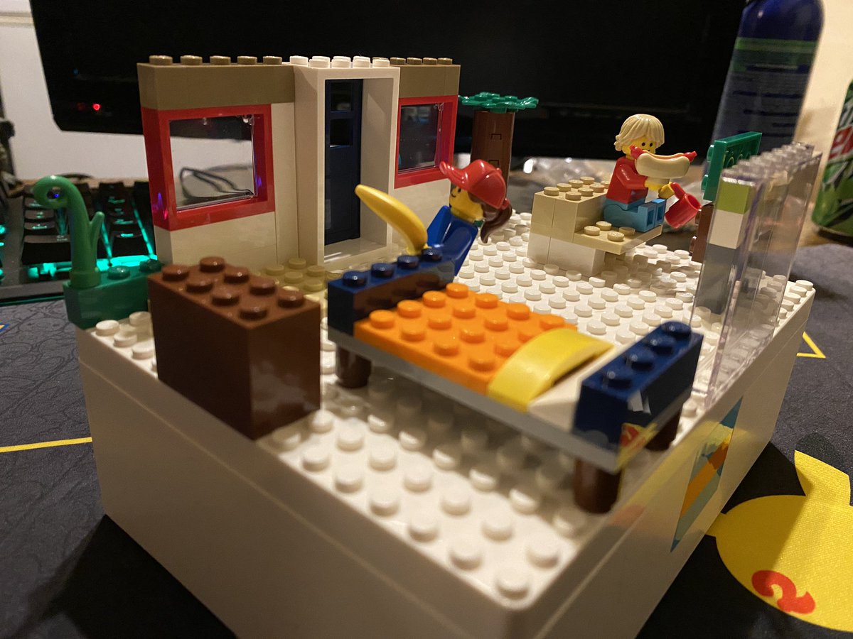 TWrexGaming's tweet photo. Went to @IKEAUSA today, and found these really cool @LEGO_Group storage boxes, that have buildable tops! These are way cool! #lego #ikea #TwitchStreamers #letsbuildlego https://t.co/zxUYZqKGW7