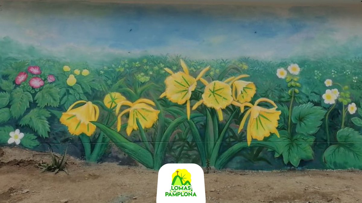 lomasdepamplona's tweet photo. El talento de #Majez + la gestión del #GrupoGEA + el apoyo de #UniversalColors = ¡Un mural increíble! 🎨 https://t.co/Z64M2cTNAa