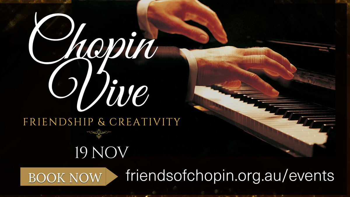 FriendsofChopin's tweet photo. Chopin Vive, 19 Nov, Canberra
Book Now: https://t.co/wzej6cBPSi
Experience the beautiful and engaging music of Chopin in the exquisite surrounds of All Saints Ainslie with the Friends of Chopin Australia. https://t.co/ubyAqG3rYF