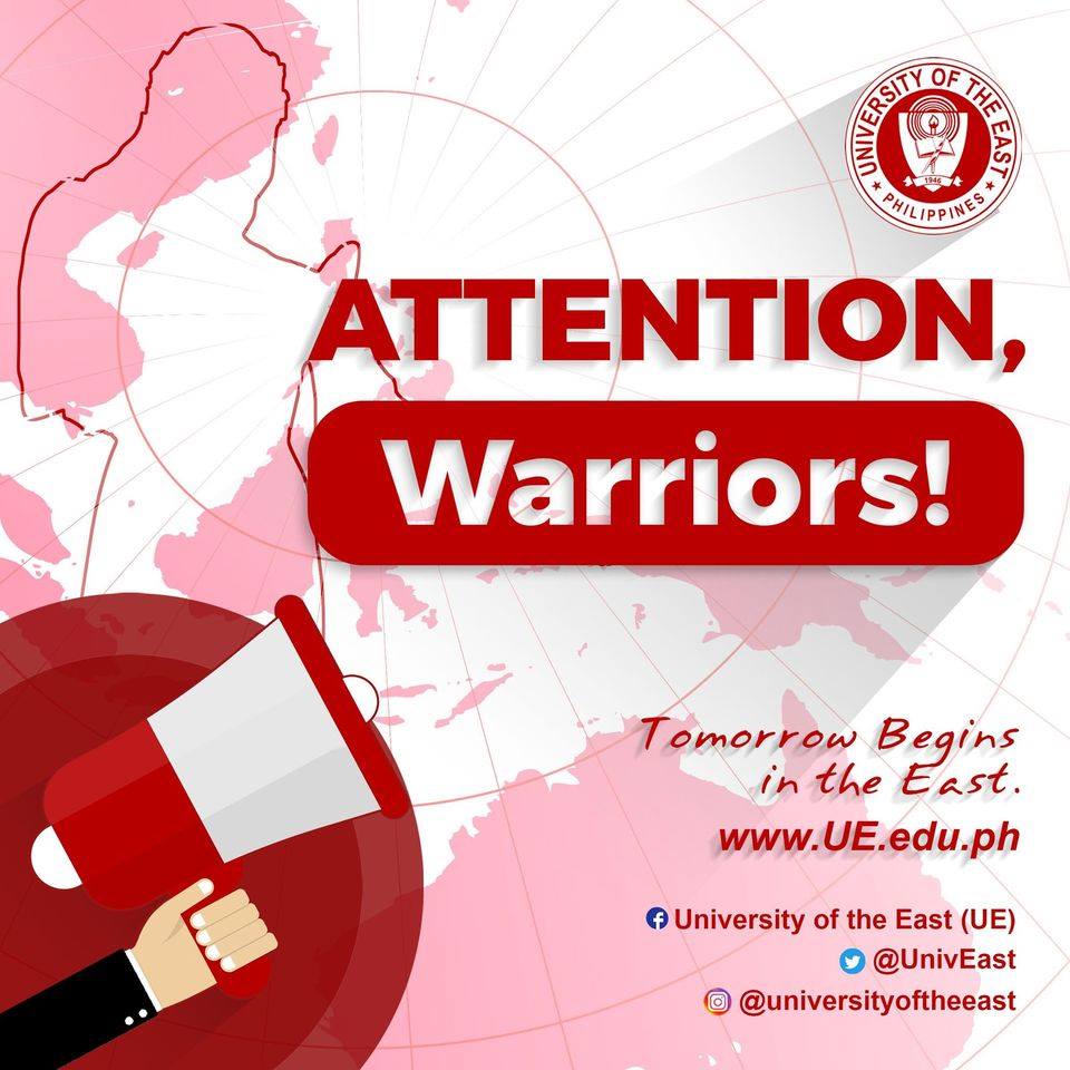UnivEast's tweet image. Hello, Warrior Students of UE Manila and UE Caloocan who have not yet received their student IDs:

Please be advised that the printing of your student ID card is now available at the Information Technology Department of your UE campus.