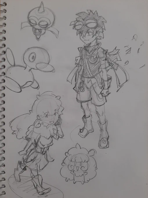 Baltoy and Whimsicott Gjinka sketches

Chandelure's still up! Just haven't gotten to doing a digital version yet 