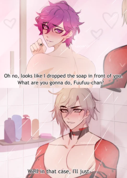 This was the best moment from Uki's drinking stream hands down lmao #VioletAtelier #Artchivist #drawluca #psyborg (bonus doodle in thread! ) 