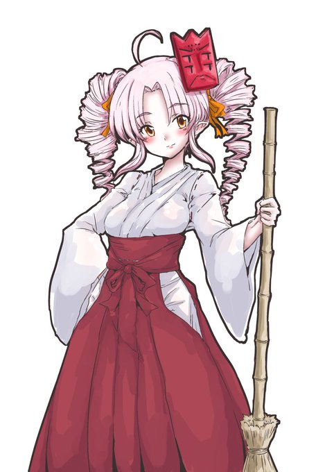 #如月ついつい月曜日
今日の巫女服です 