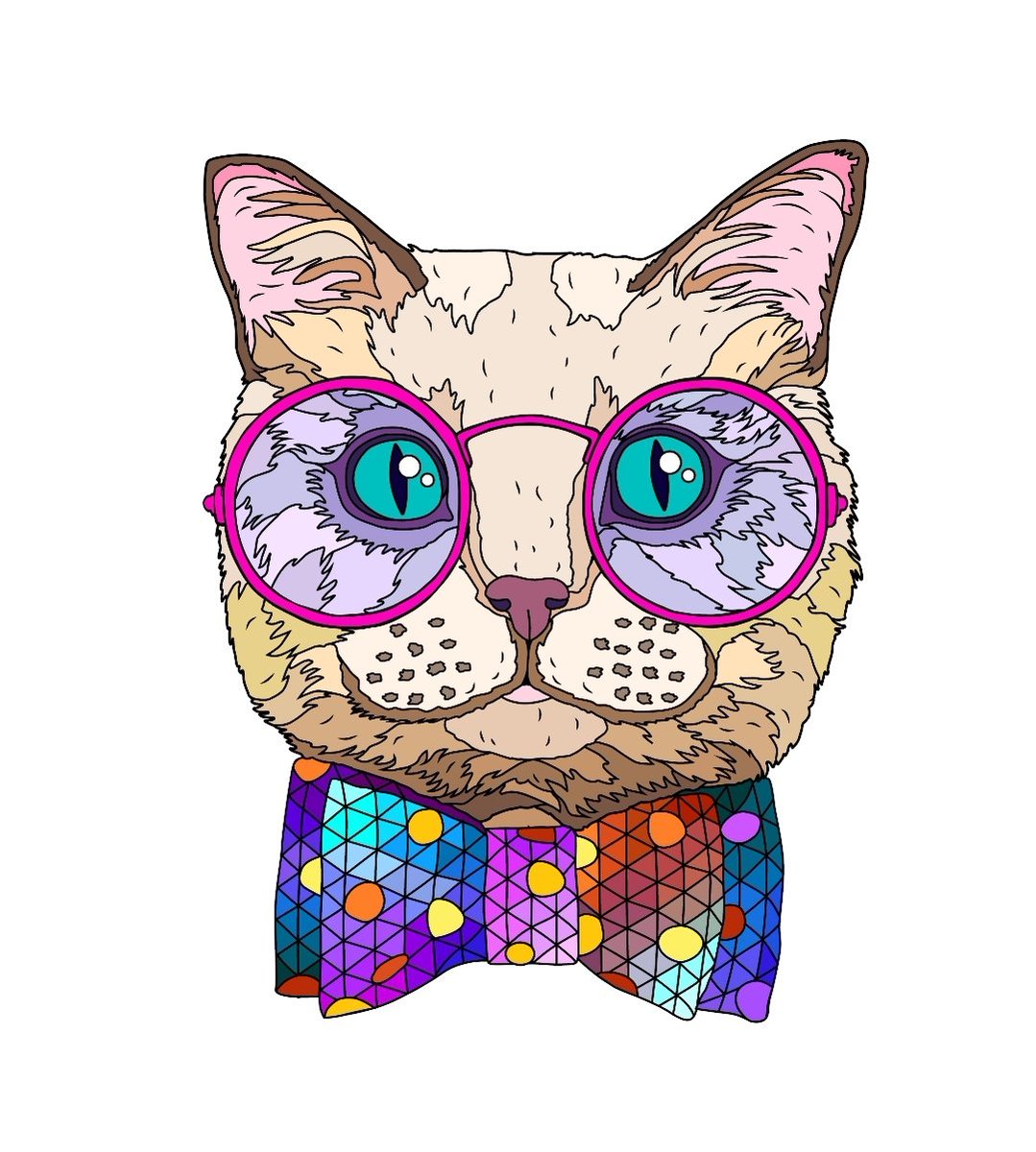 TypeyTypeyTypey's tweet photo. my color-by-number app has a portrait of @theheatherhogan!! https://t.co/OjkHEnsTjF