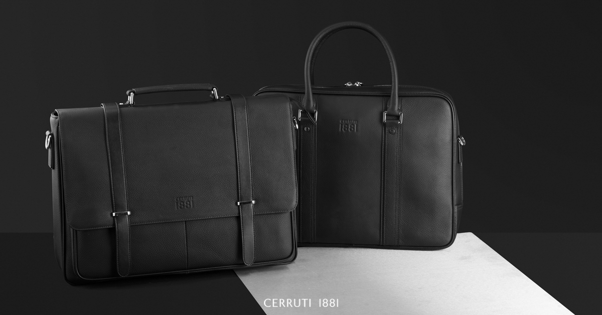 b2bgifts's tweet photo. The BRIDGE computer bag from CERRUTI 1881 is the perfect companion for the stylish entrepreneur. This computer bag is both classic and very modern. Made of finely grained genuine leather with black smooth leather details. 
#Cerruti1881 #Computerbag #leather #Traveller #travel https://t.co/bLpFpAHInH