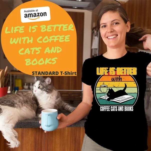 teebakart's tweet photo. @cat_auras Life is Better with Coffee Cats and Books T-Shirt😻😻☕️☕️📕📕
👇👇👇👇👇👇👇👇👇👇👇👇
https://t.co/dFlt90emm9
for someone who loves the Life, Better, Books, Cats, Coffee. 
#CatsOfTwitter #cat #CatsOnTwitter #catsofinstagram #catlovers #booklovers #CoffeeLover #GSvGF https://t.co/5yL4YNH0vz