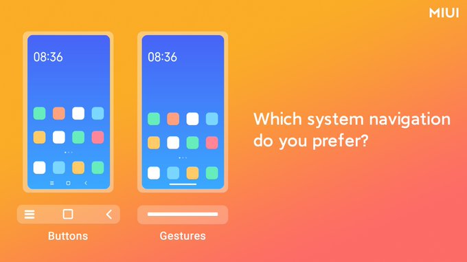 MiBangladesh's tweet image. Quick question: which system navigation do you prefer?🧐 
a. Buttons
b. Gestures

#miui #XiaomiBangladesh #systemnavigation