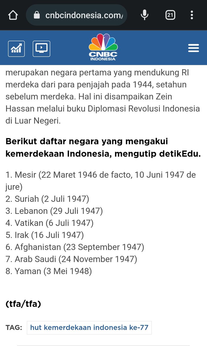 nevanarians87's tweet photo. @Avilaspirit1 Sok sok ngeledak yaman 
Tapi yaman yang pertama kali mengakui bangsa i i merdeka
Otak mana otak 🤣 https://t.co/asBDrudlmX