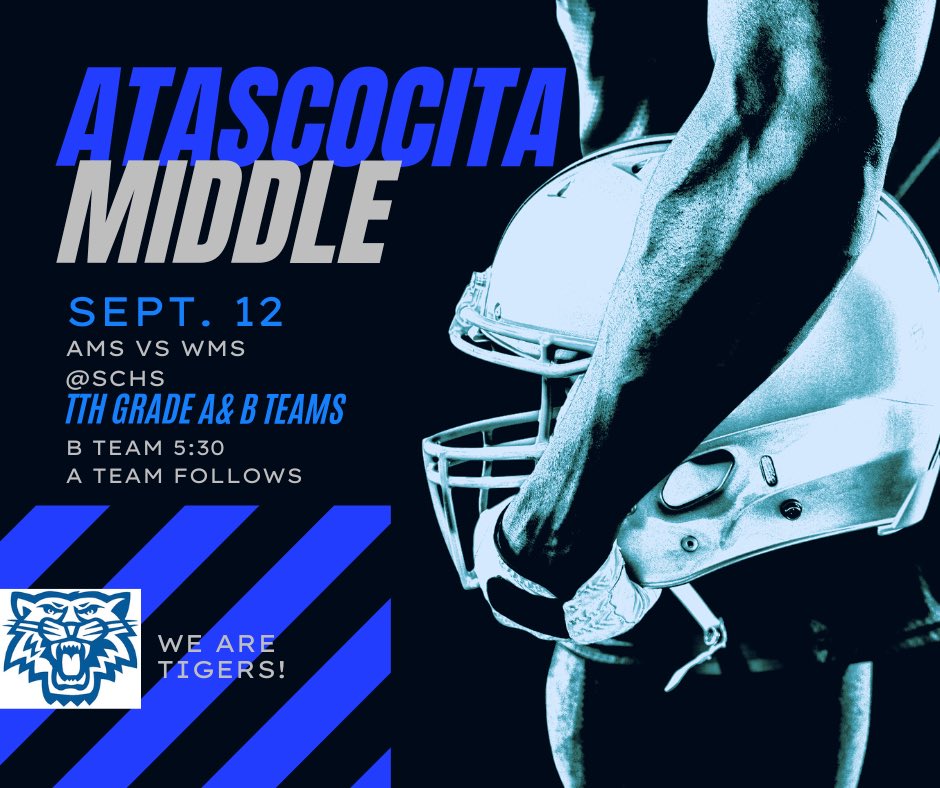 JoRobEducates's tweet photo. 📢📢 Tiger family … grab your blue & meet us at SCHS to support our 7B & 7A. #ItsTigerTime #AtascaTigers #TogetherWeAreStronger https://t.co/mZVM4NNTxX
