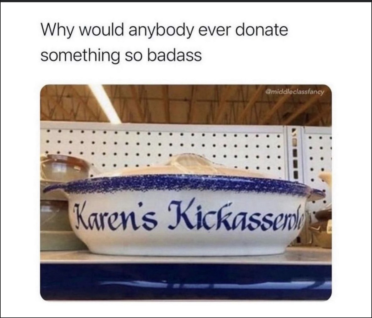 If I knew someone named Karen I would so buy this for her. Love it!