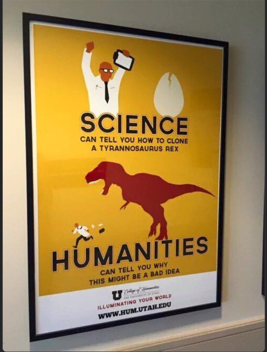If you ever needed to understand the importance of a science or humanities degree, this poster about sums it up.