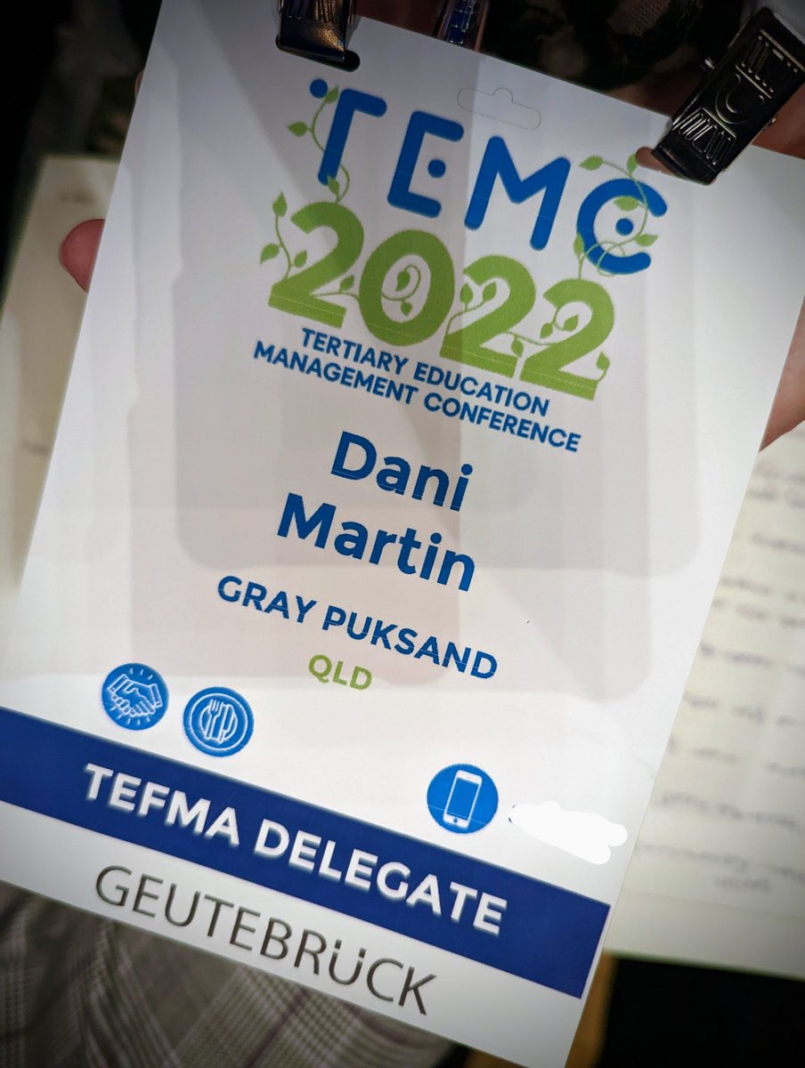 DaniMa27's tweet photo. Learning a lot and seeing some great #LearningEnvironments as a first time attendee at this year's Tertiary Education Management Conference. #TEMC22 https://t.co/0vrQFaqpyS