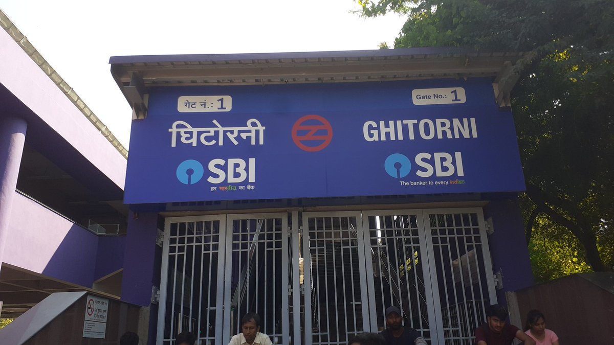 kaushal_rana's tweet photo. @OfficialDMRC Ghitorni station is closed right now @OfficialDMRC https://t.co/PR5Jrk1uQi