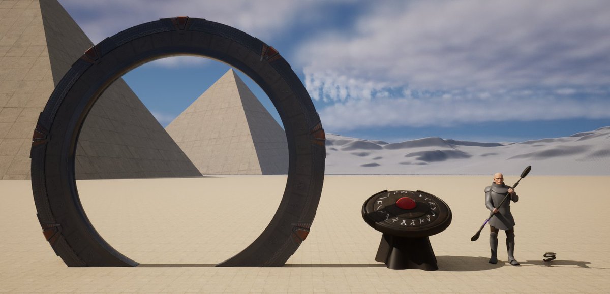 Asset scale check.
#Stargate #StargateSG1 #Stargatenow #StargateGame #fangame #Blender3d  #blender #3dmodeling #UE5 #MadewithUnreal #indiedev #screenshotsunday