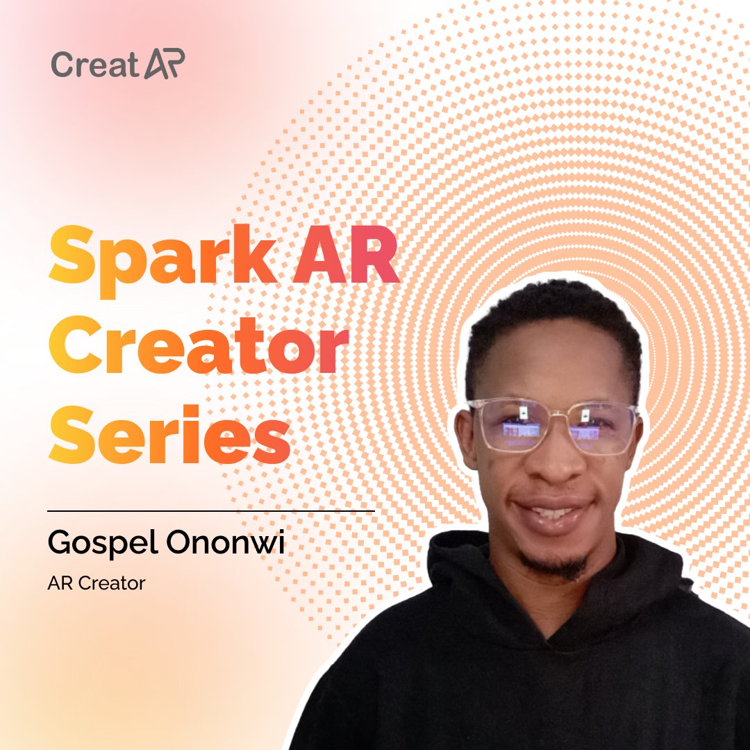 Reskilll's tweet photo. #CreatAR is back with a brand-new episode of the #SparkAR Creator's Series, and this time we are joined by Gospel Ononwi. Check out this episode where Gospel showcases some of his amazing creations that will astound you and recounts his journey into the #worldofAR using Spark #AR https://t.co/9gJxmEXJpX