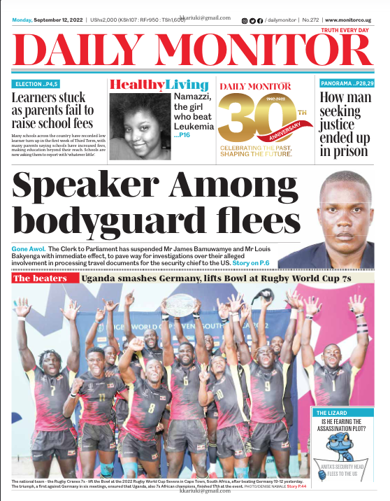Daily Monitor on Twitter "The Daily Monitor this Monday.. Get details
