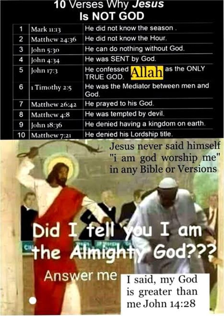 Johnhere10's tweet photo. #HouseOfTheDragon
Never worship prophets and creatures (Jesus , idols or any )
Worship only the God who created you 
Jesus is a prophet and he prayed to God
God is one https://t.co/k6cfJ9lu3k