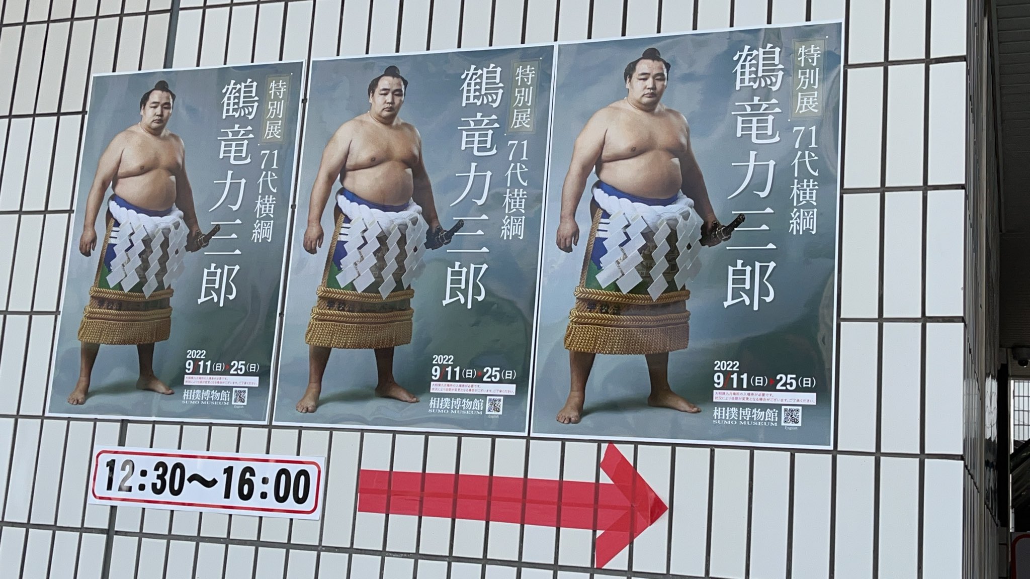 反物 相撲 第71代横綱・鶴竜関 浴衣地 粗布