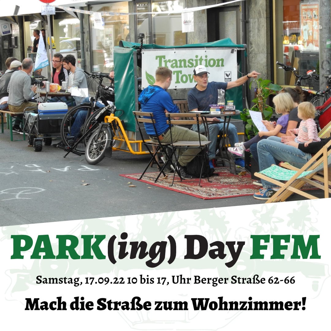 VCD_Hessen's tweet photo. Parkplätze anders nutzen. Wir zeigen wie!
Freitag, 16.9. in #Offenbach, Goetheplatz &amp; Lilistraße 
Samstag, 17.9. in #Frankfurt, Berger Straße 62-66
#parkingday https://t.co/eIXxQeXgK5