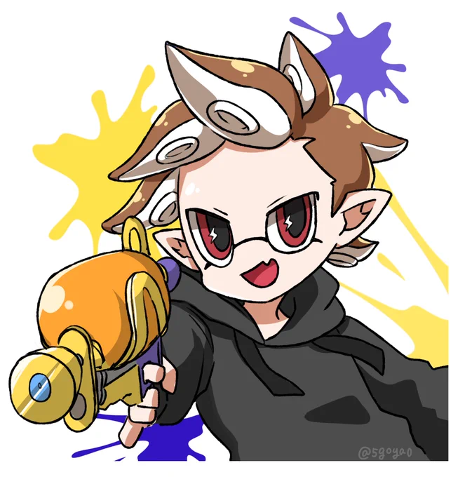 スプラも楽しみなんじゃ! #ねく絵 