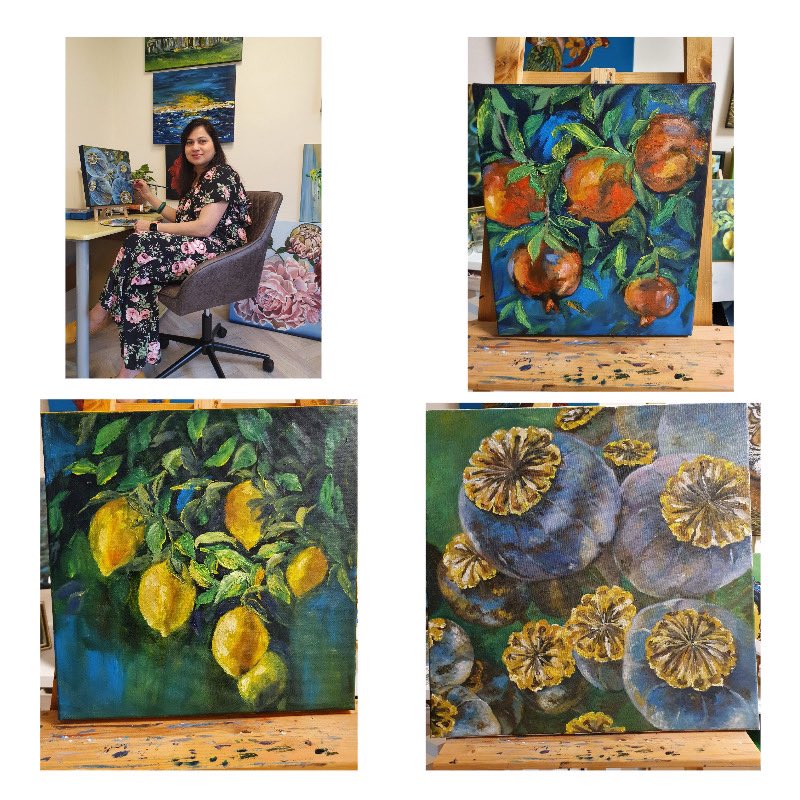 Swindon Open Studios (@swindonopen) on Twitter photo Studio Shots& Preparations: Aradhna Rastogi’s paintings are a representation of the natural beauty which surrounds her. She is fascinated by still life and uses acrylics and oils to create depth of colour in her work. Visit Aradhna at Venue 34 for <a href="/swindonopen/">Swindon Open Studios</a> studios. Studio Shots& Preparations: Aradhna Rastogi’s paintings are a representation of the natural beauty which surrounds her. She is fascinated by still life and uses acrylics and oils to create depth of colour in her work. Visit Aradhna at Venue 34 for <a href="/swindonopen/">Swindon Open Studios</a> studios.