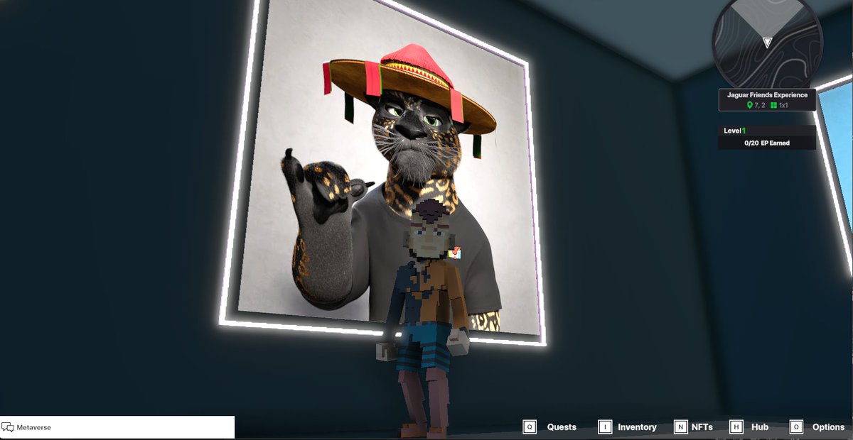ffllmm5565m's tweet photo. @TheSandboxGame @jagfriends_nft I just finished my quest on 
@jagfriends_nft

 experience on the #sandboxalphaS3 for a chance to win a Season 3 Alpha Pass! Here I am in Legendaries Room, check out my screenshot!

#jaguarfriends https://t.co/EItJvECWVu