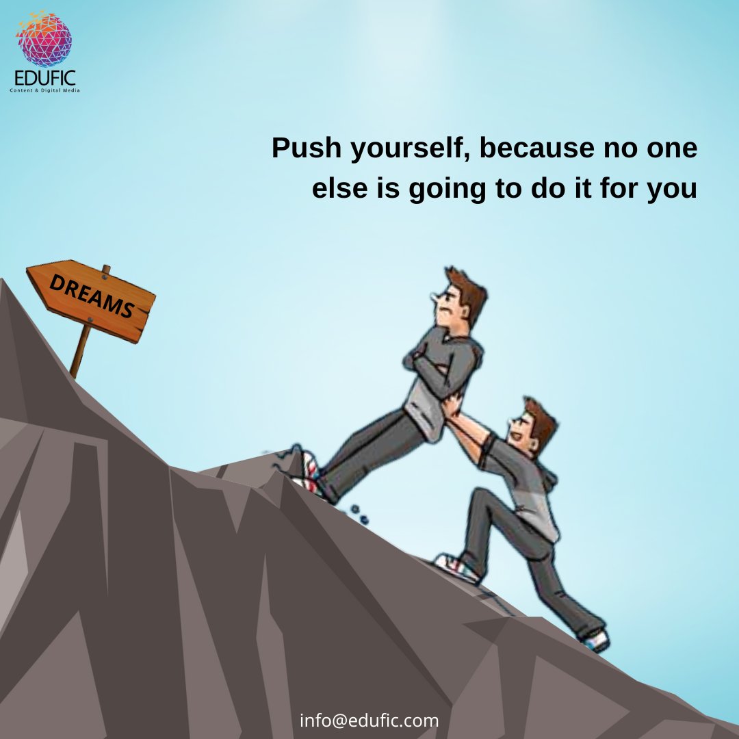eduficdigital's tweet photo. Commit yourself to do something innovative that average people are afraid to do. Aim high and push yourself to achieve everything you wished.
#mondaythoughts #MondayMotivation #Mondaymorning #quote #ThoughtForTheDay #CommitmentToSelf #AIMHigher #dream https://t.co/UbKXdlyWq8