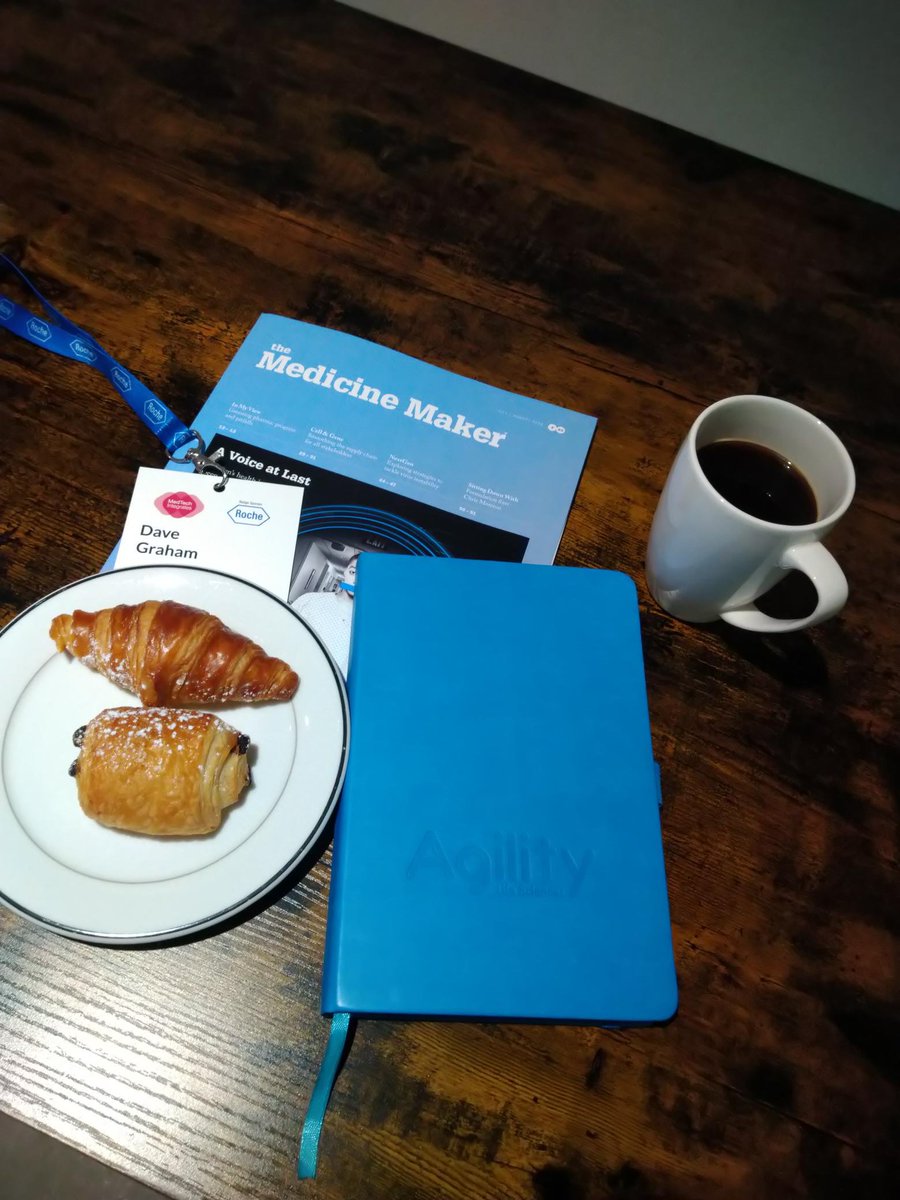 DaveRG47's tweet photo. Pre #MedTechIntegrates essentials...#Coffee #croissant #readingcommunity @agilitylifesci #notebook @LSIntegrates @roche @medicine_maker @ImmuOne @ACellZLimited @HarrowGreen @AriseInnovation @CDP_innovation @team_medical @WickhamMicro @TheEAHSN @OneNucleus @ukCPI @UK_ABHI et al ☕️ https://t.co/dLWZt4lxty